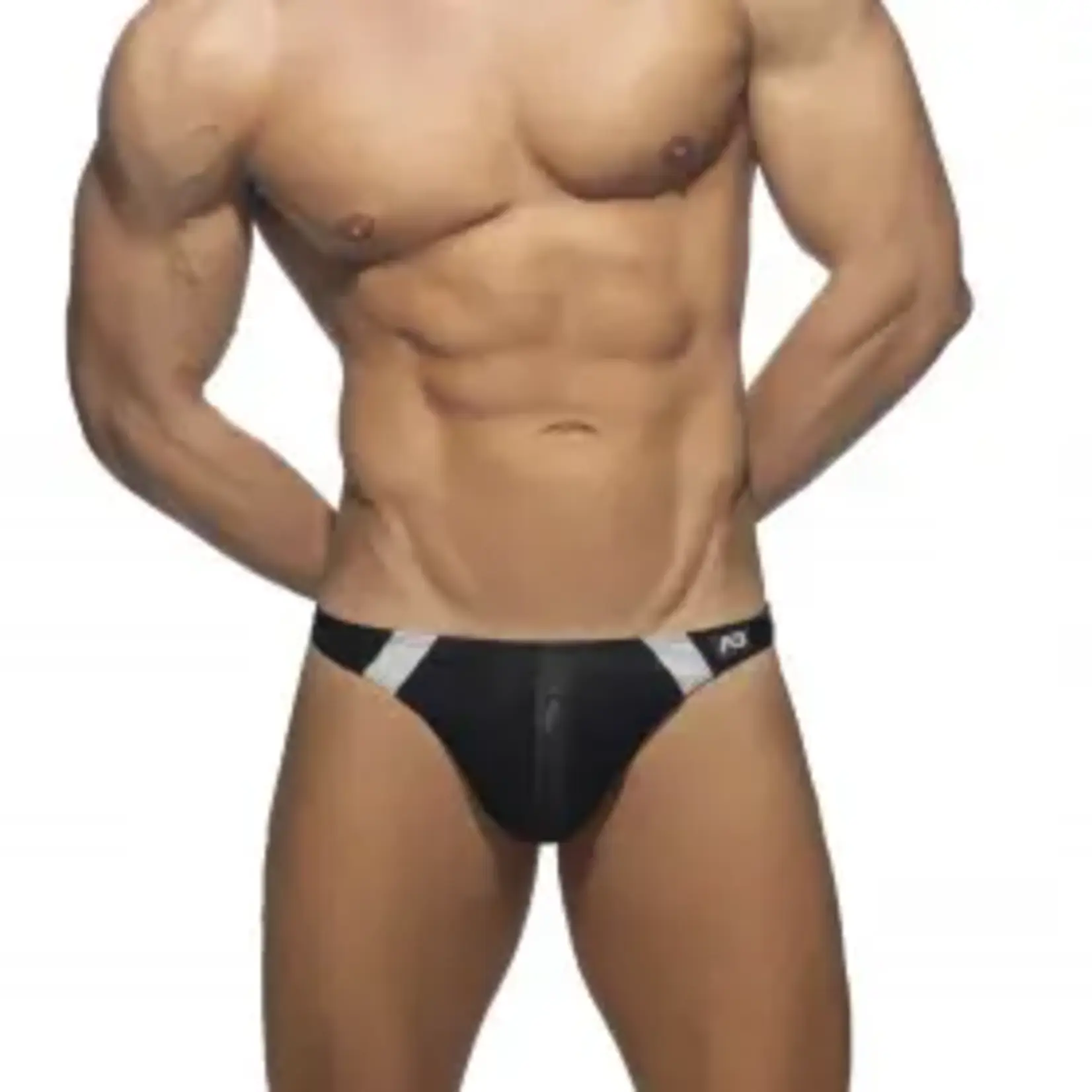 Addicted Addicted - Golden Snake Swim Thong- Black