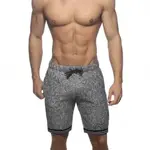 Addicted Addicted - Mottled Bermuda Shorts- Black