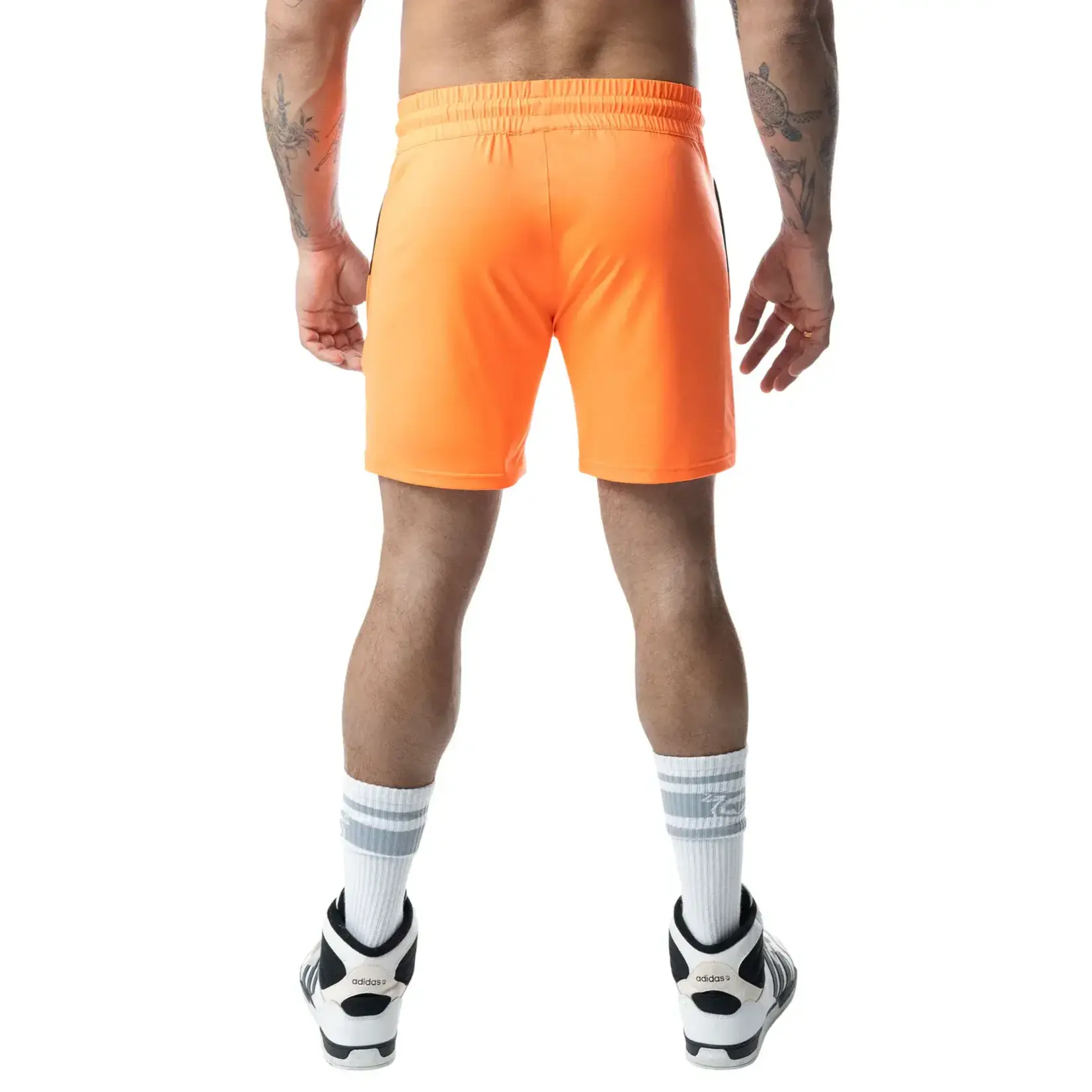 Nasty Pig Nasty Pig - Hyper Rugby Short- Vibrant Orange/White/Black