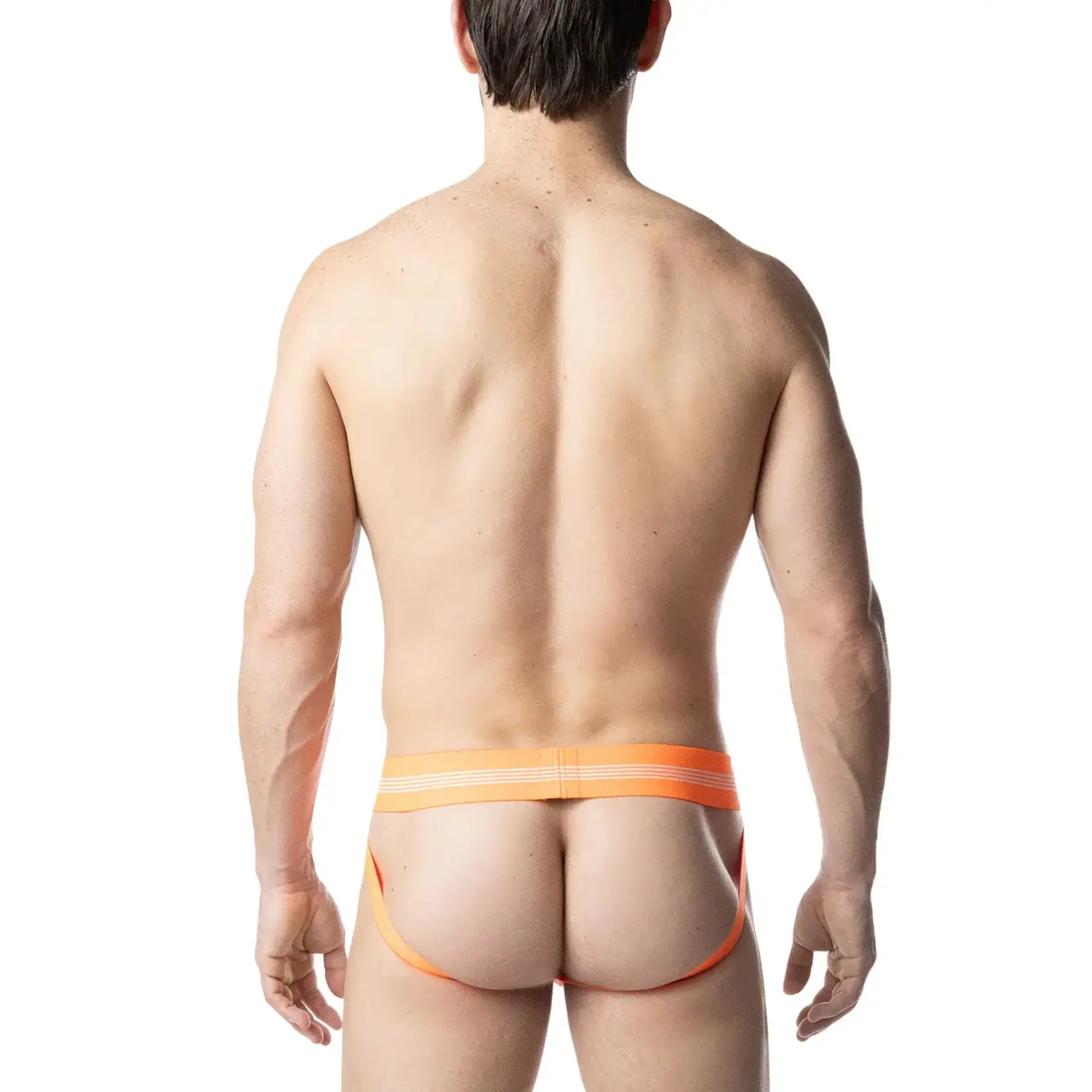 Nasty Pig Nasty Pig - Hyper Jock Strap- Vibrant Orange/White/Black