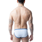 Nasty Pig Nasty Pig -Third Base Profile Low Rise Brief- White/Quartz Blue
