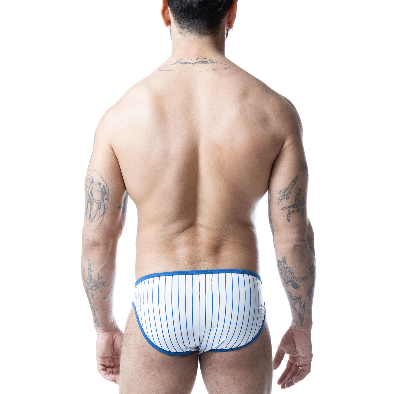 Nasty Pig Nasty Pig -Third Base Profile Low Rise Brief- White/Quartz Blue