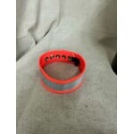 P&C Creations- Construction Series Leather Armband- Fluorescent Orange