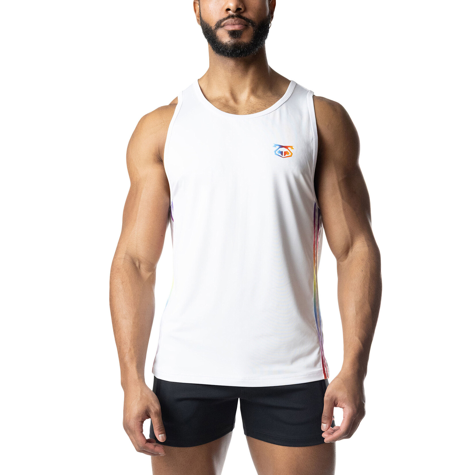 Nasty Pig Nasty Pig - Aura Pride Tank Top - White/Multi
