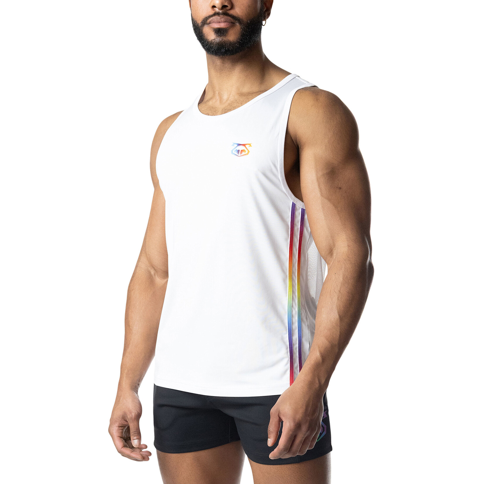 Nasty Pig Nasty Pig - Aura Pride Tank Top - White/Multi
