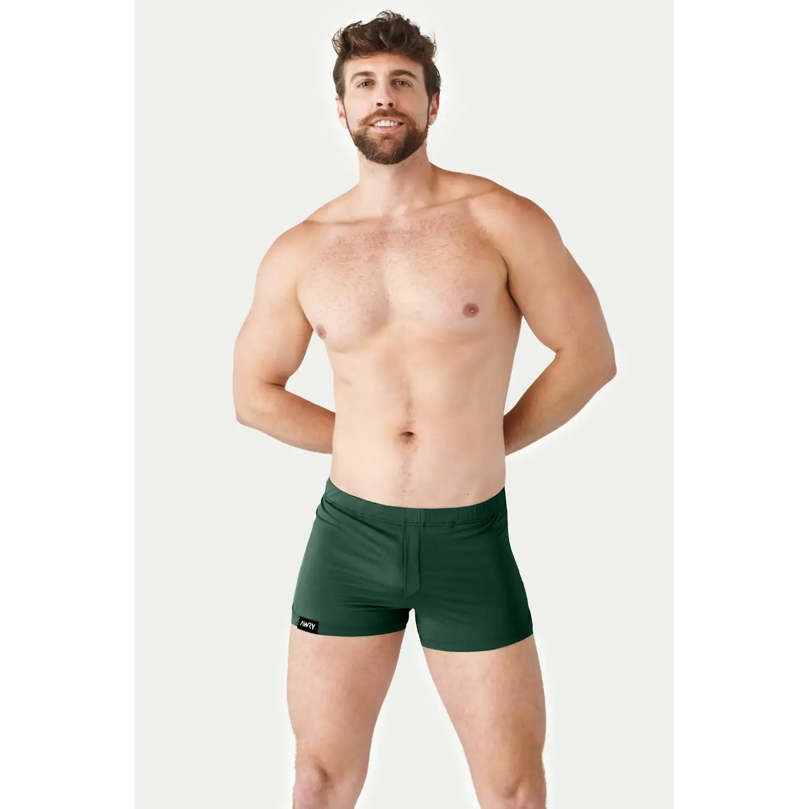 AWRY AWRY - FUSION Jock Boxers - Pine Green
