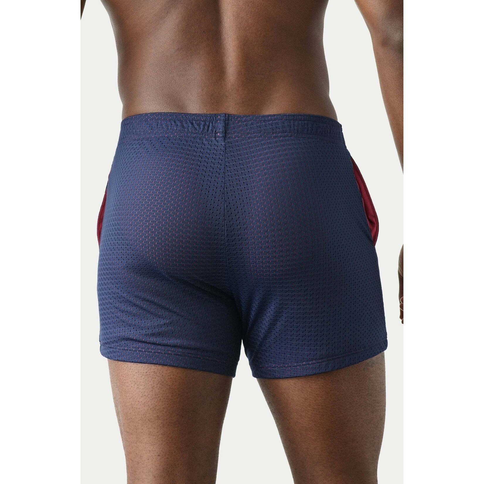 AWRY AWRY - VARSITY Shorts - Navy & Berry Red