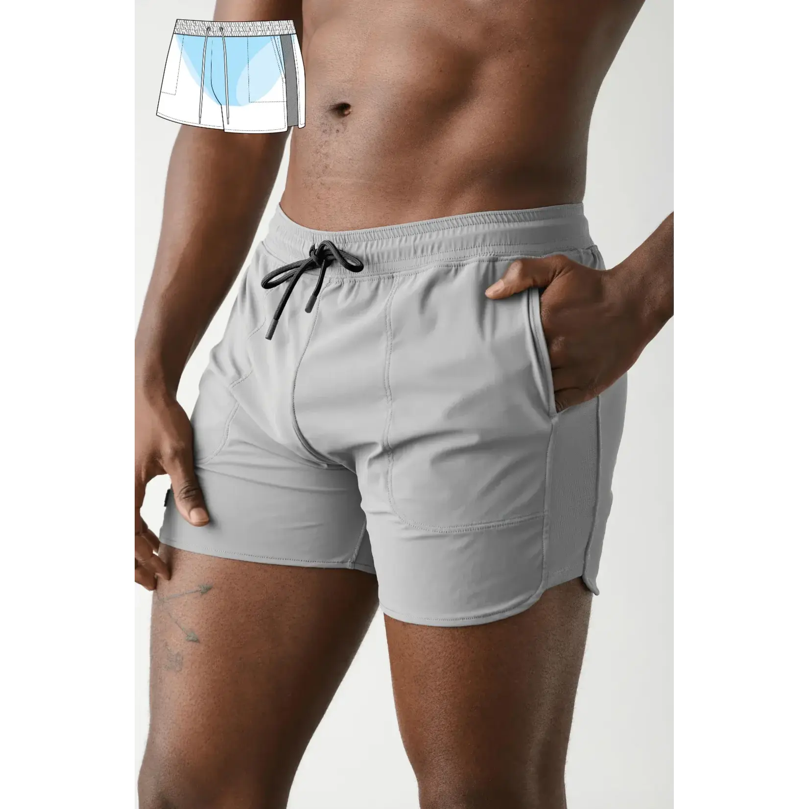 AWRY AWRY - EDGE Shorts - Steel