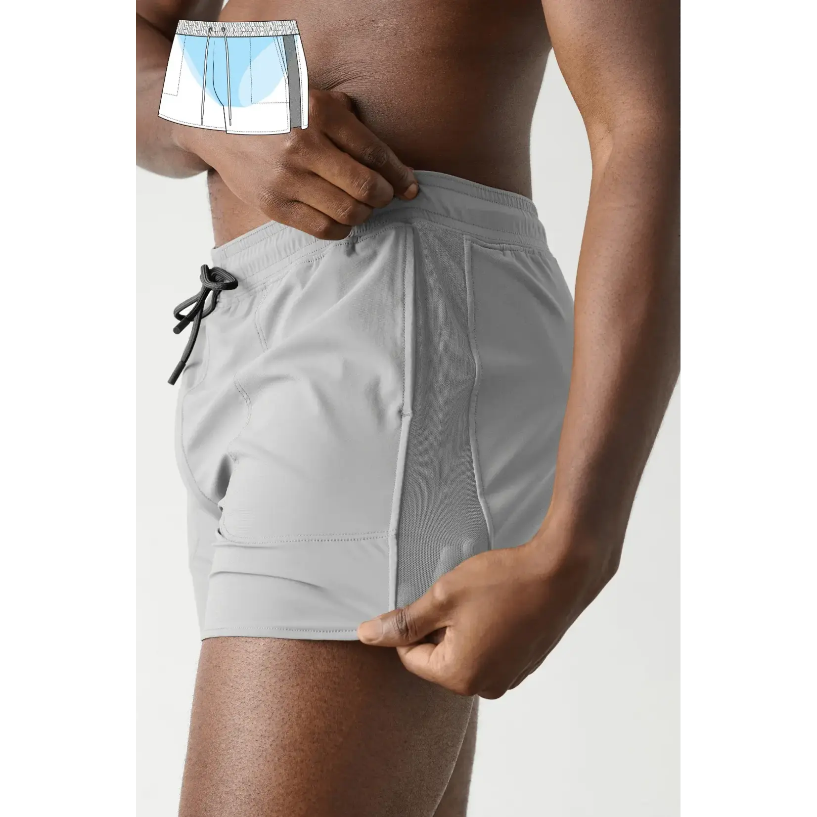 AWRY AWRY - EDGE Shorts - Steel
