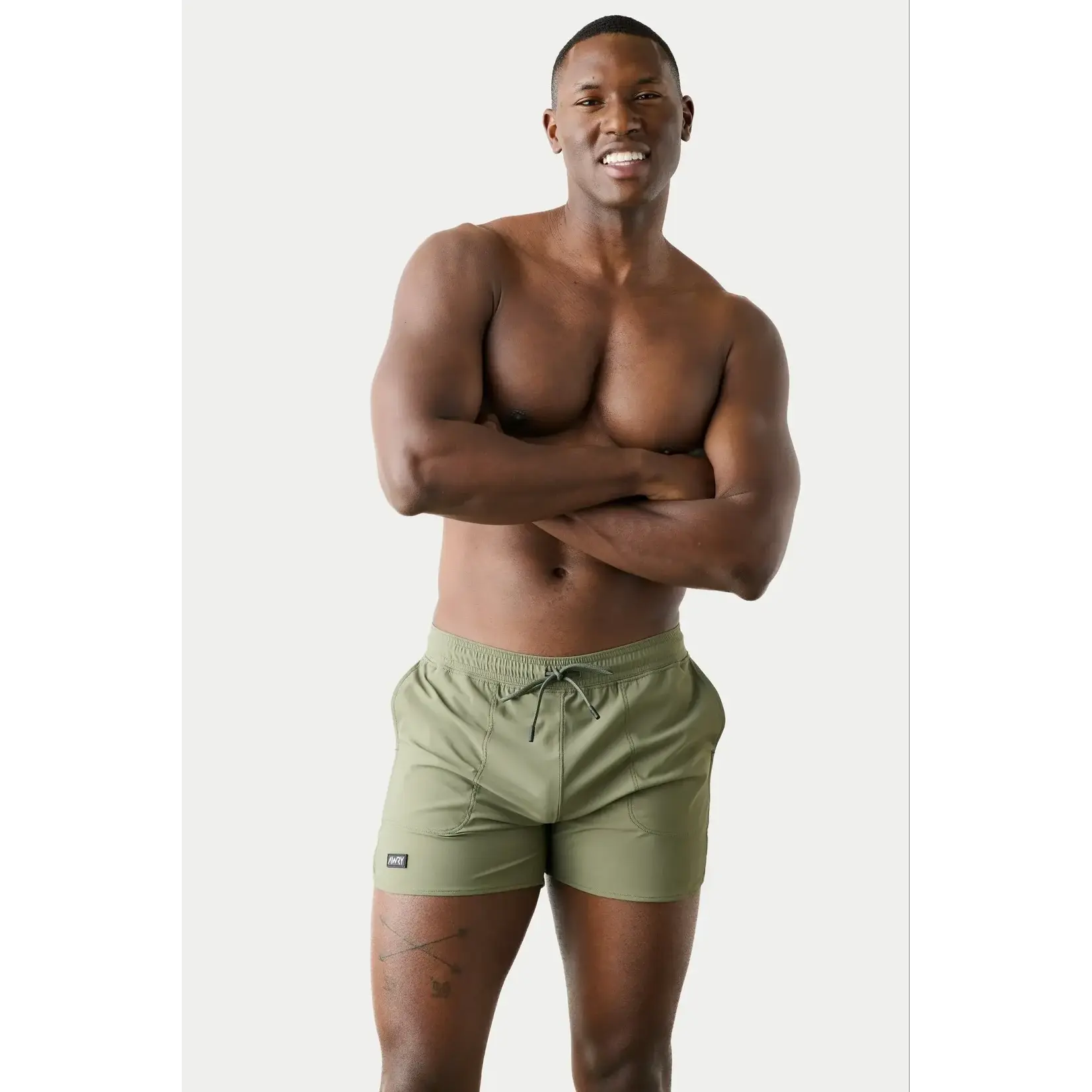 AWRY AWRY - EDGE Shorts - Moss Green
