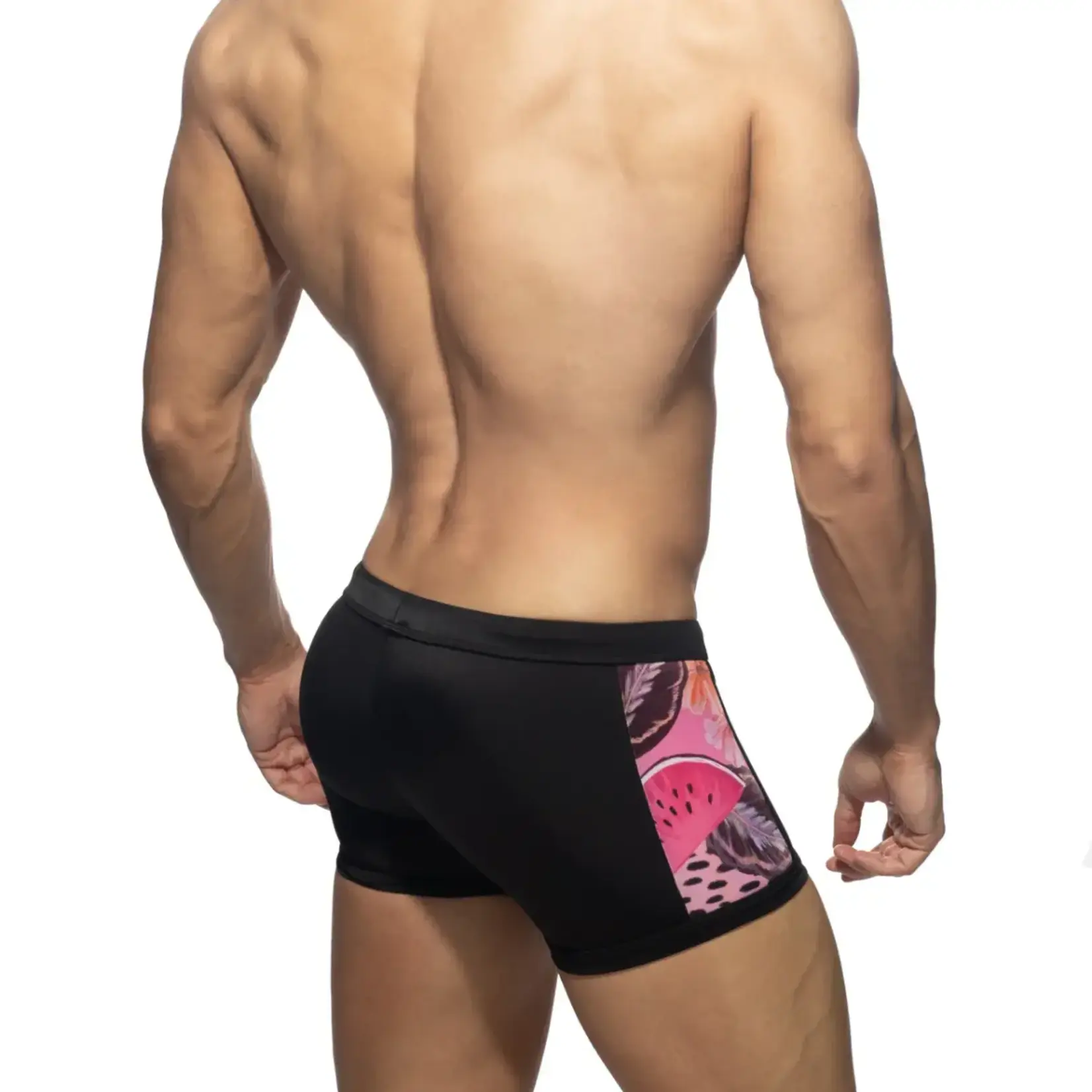 Addicted ADDICTED - Hydrangea Swim Trunk - Black