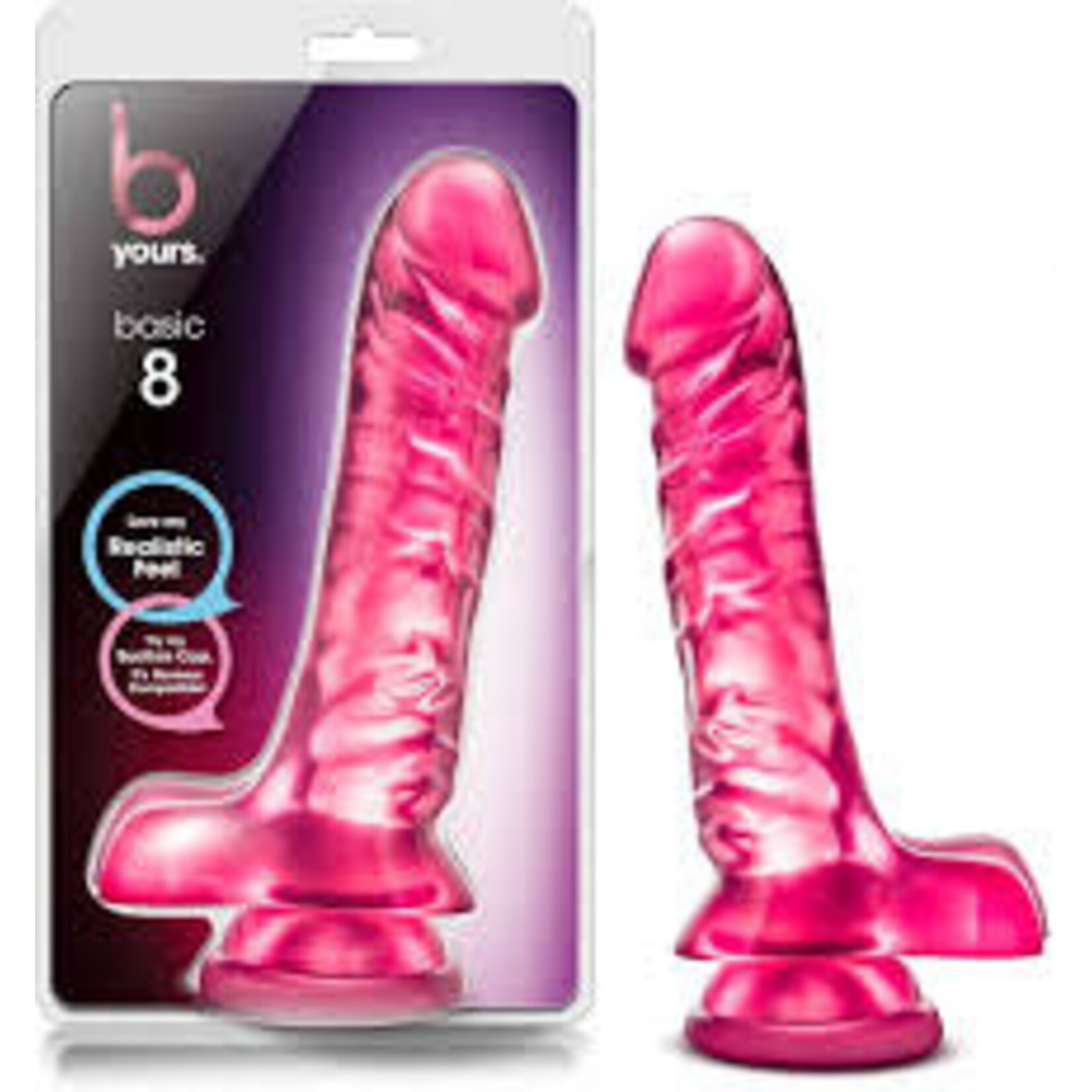 b yours B Yours Basic 8   9" Dildo Pink