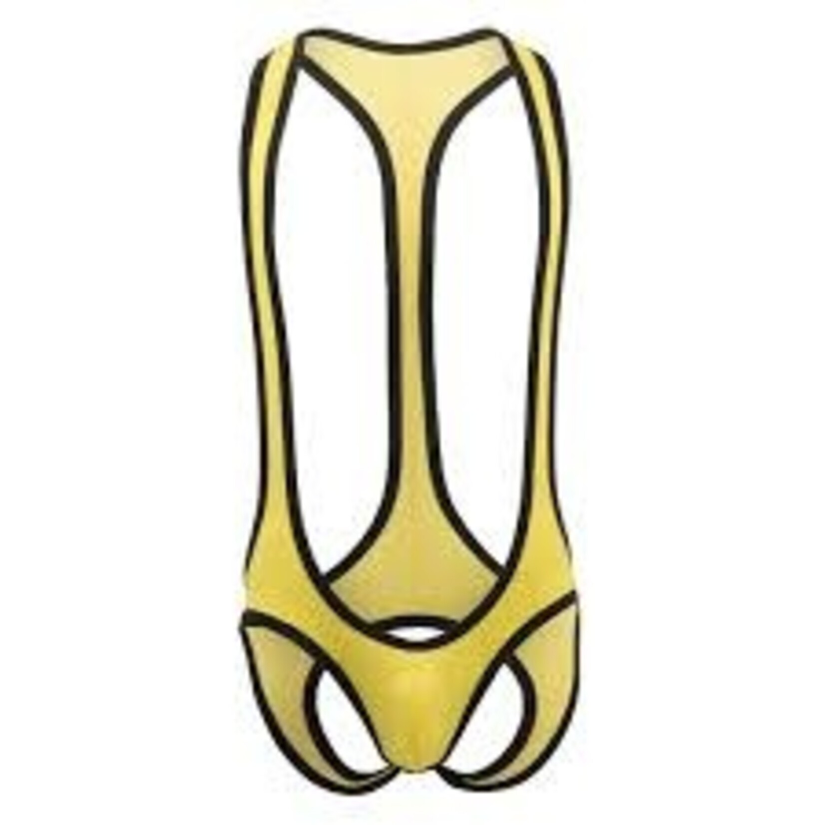 Gruff Pup Gruff Pup Mesh Pro Bodysuit Assless Yellow/Black