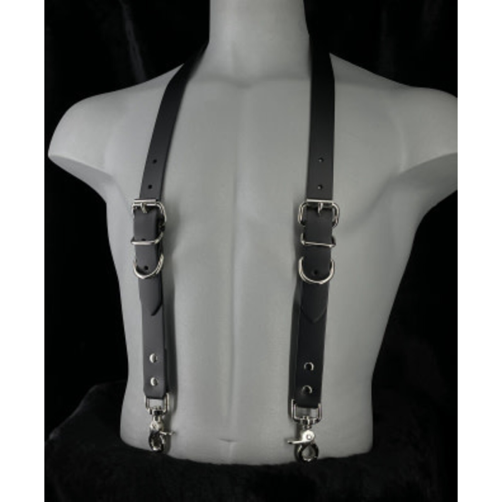 Kookie Kookie - Black Leather Suspenders