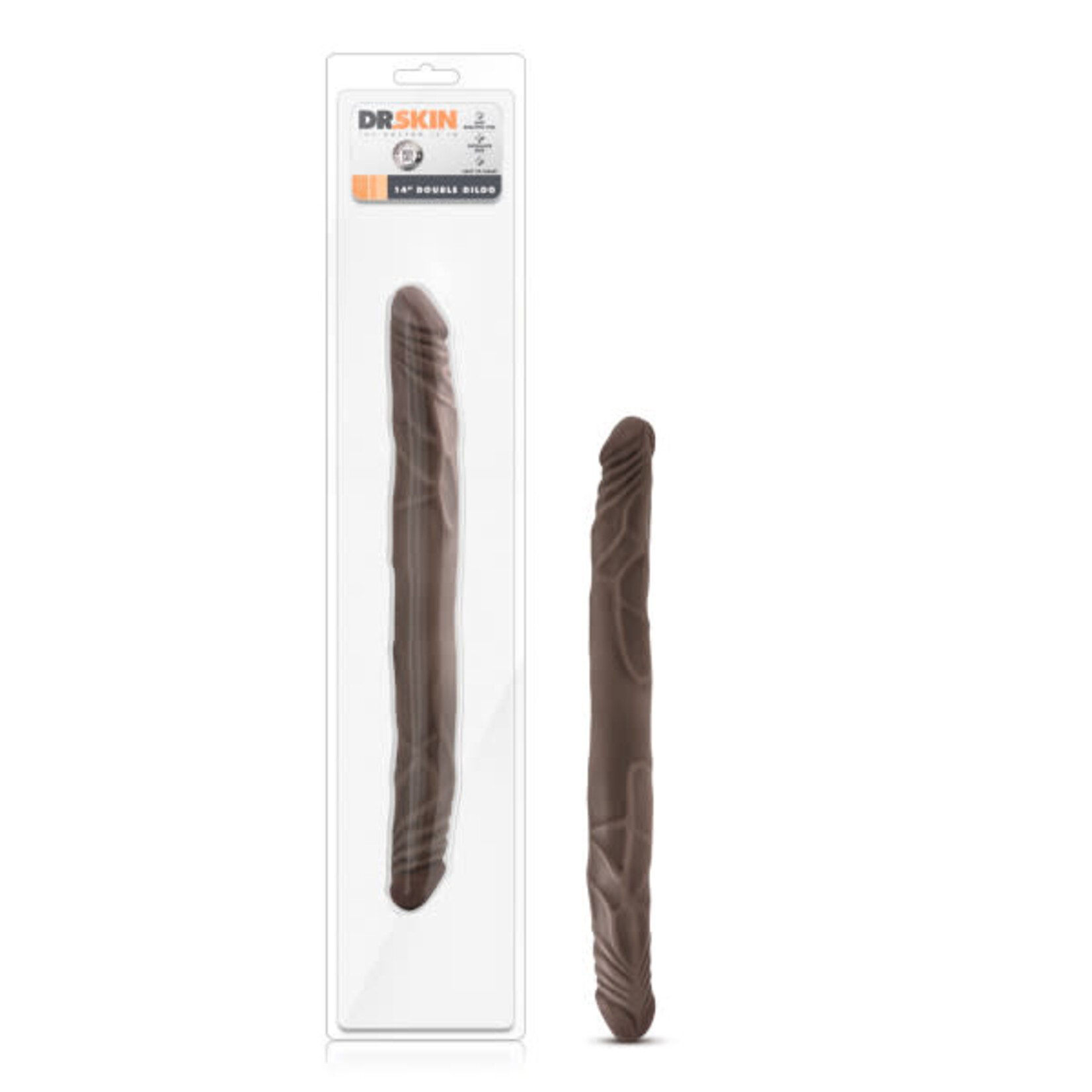 Dr. Skin Dr Skin 14" Double Dong Brown