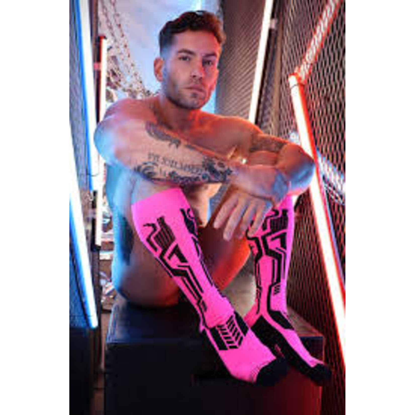 BreedWell BreedWell Cyber Socks Neon Pink OSFM