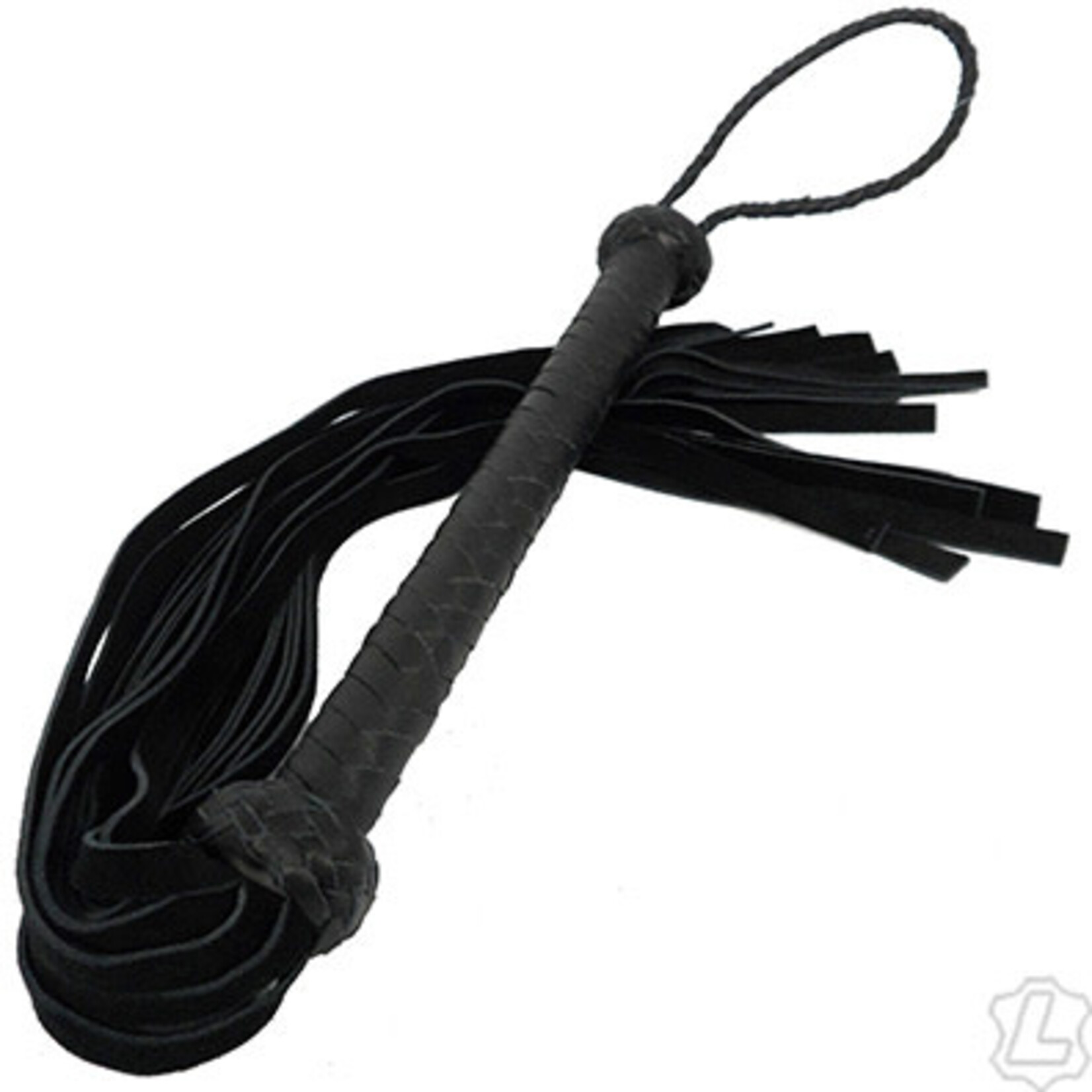 Kookie Kookie- Black Suede Long Handle Flogger