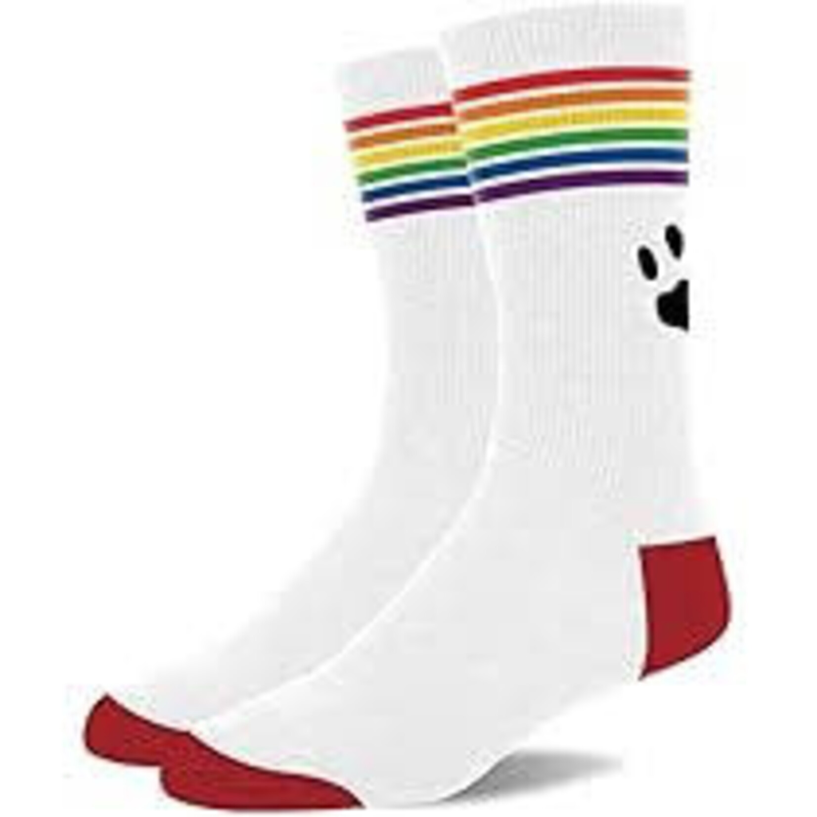 Prowler Prowler Socks "Rainbow w/ Black Pup Paw"