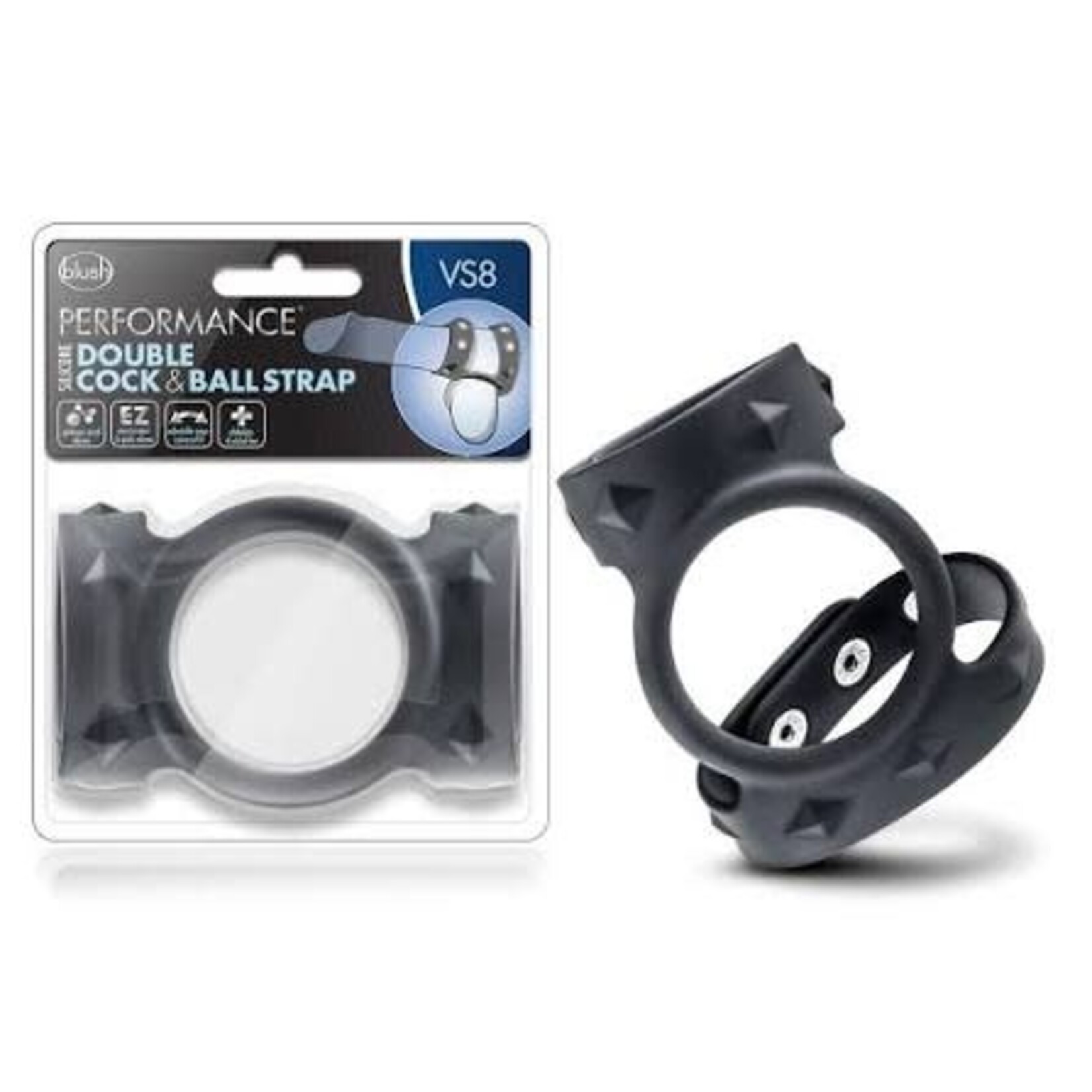 Performance Performance VS8 Silicone Double Cock and Ball Strap