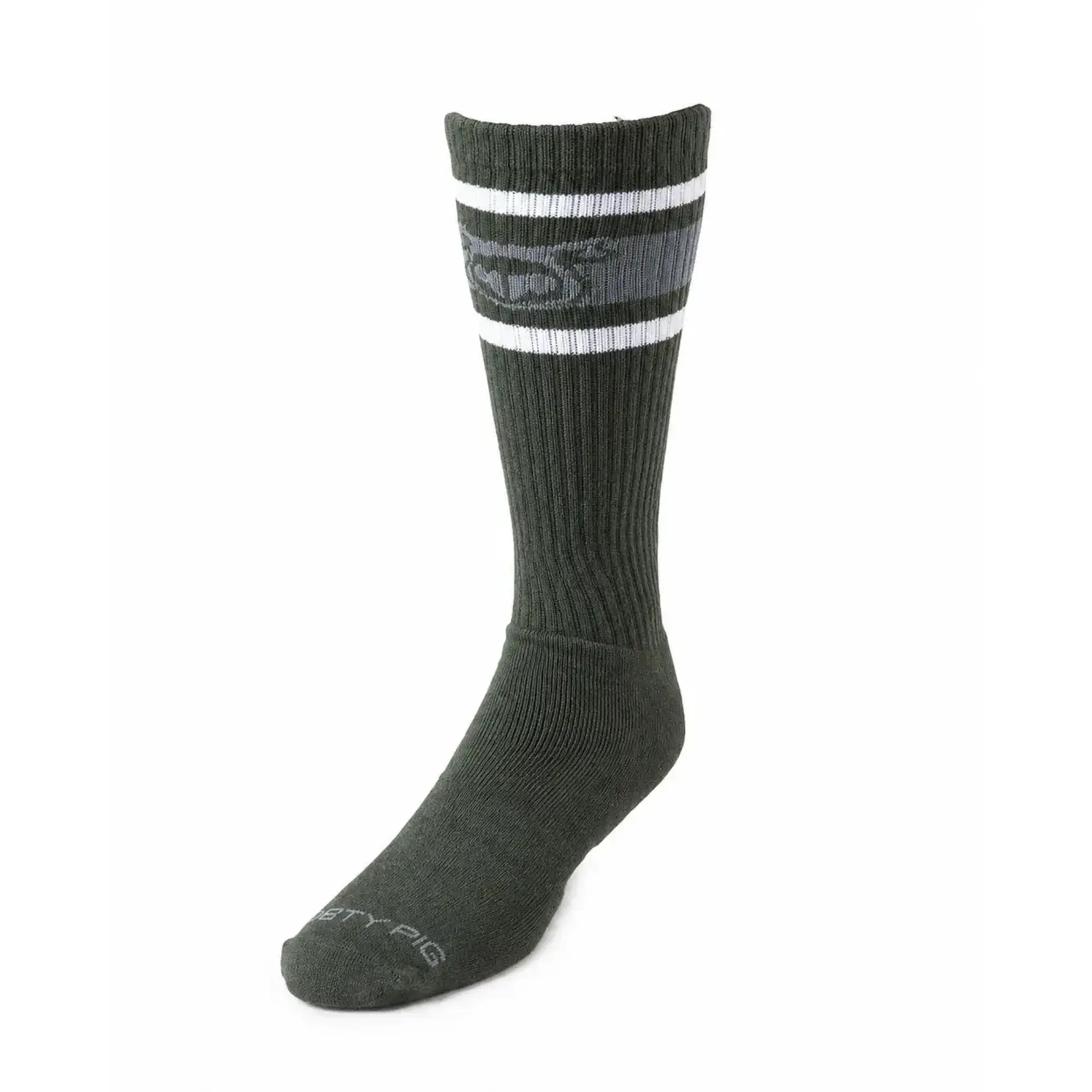 Nasty Pig Nasty Pig - Hook’d Up Sport Socks 3.0- Army Green/Shark Grey/White