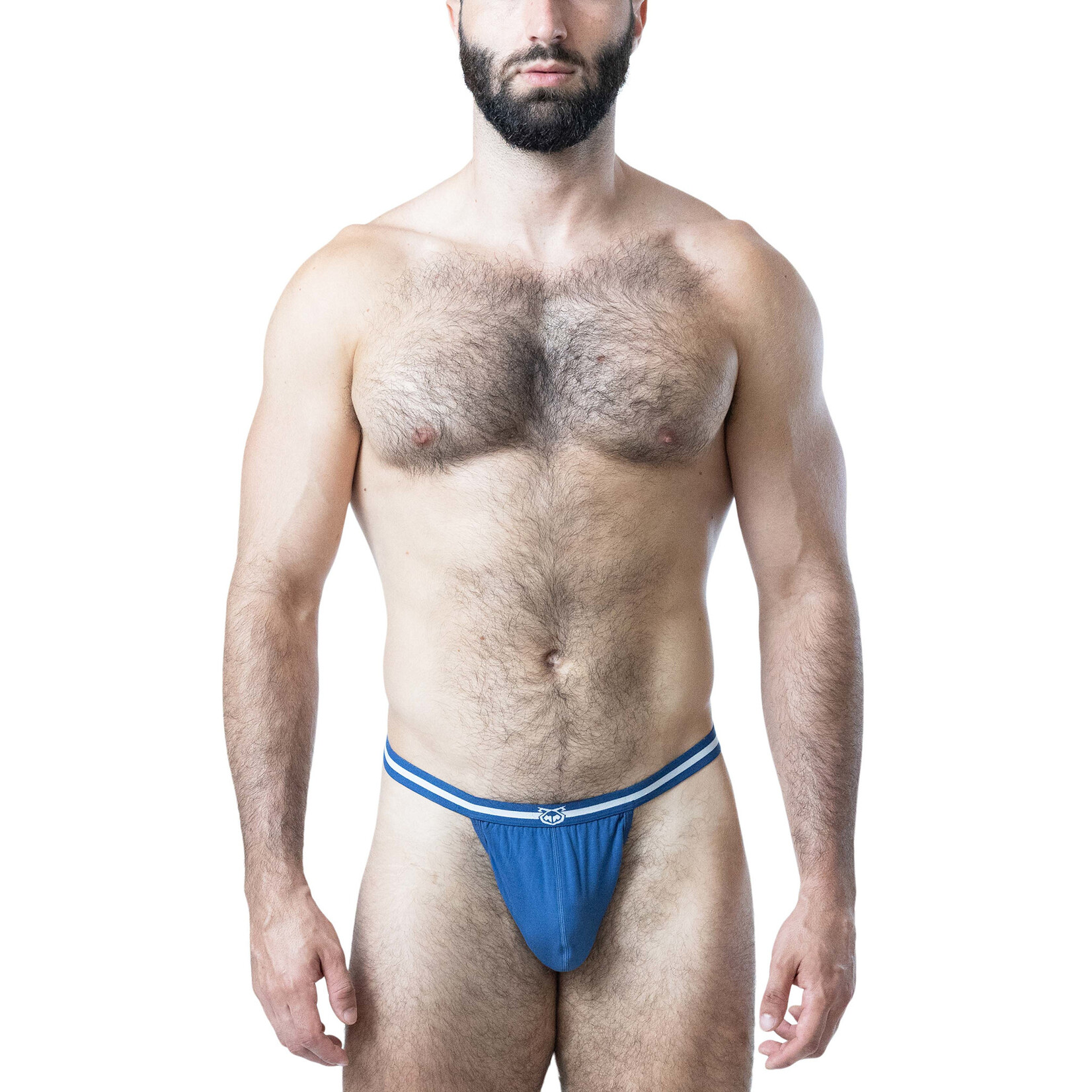 Nasty Pig Nasty Pig - Deadlift Thong- Cadet Blue/White