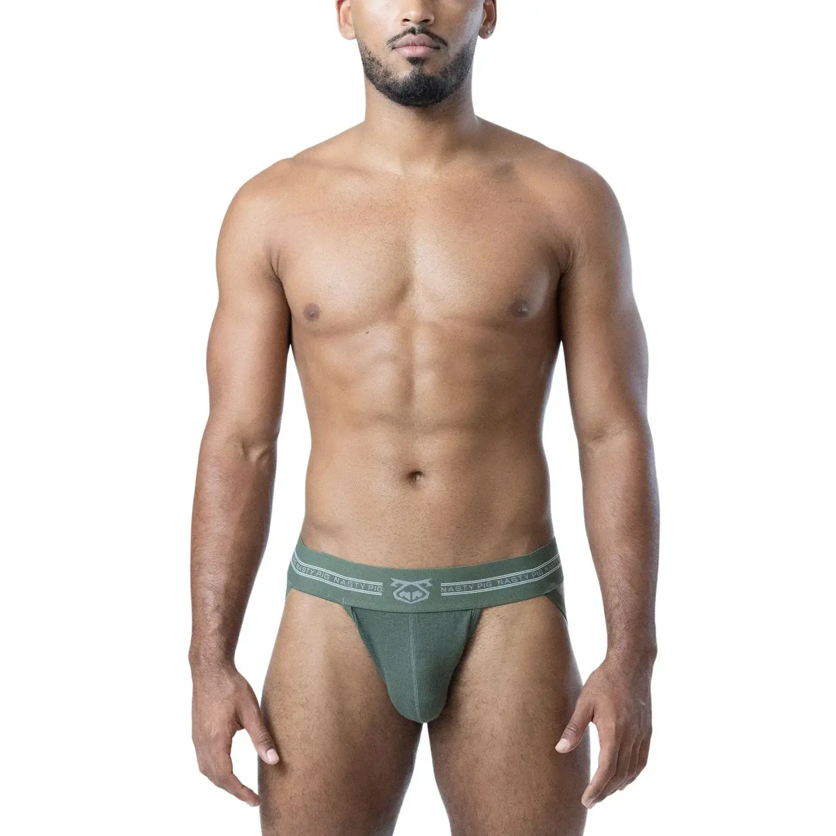 Nasty Pig Nasty Pig - Core Jock Strap 3.0 - Army Green/Shark Grey/White