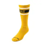 Nasty Pig Nasty Pig - Hook’d Up Sport Socks 3.0- Cadmium Yellow/Black/White