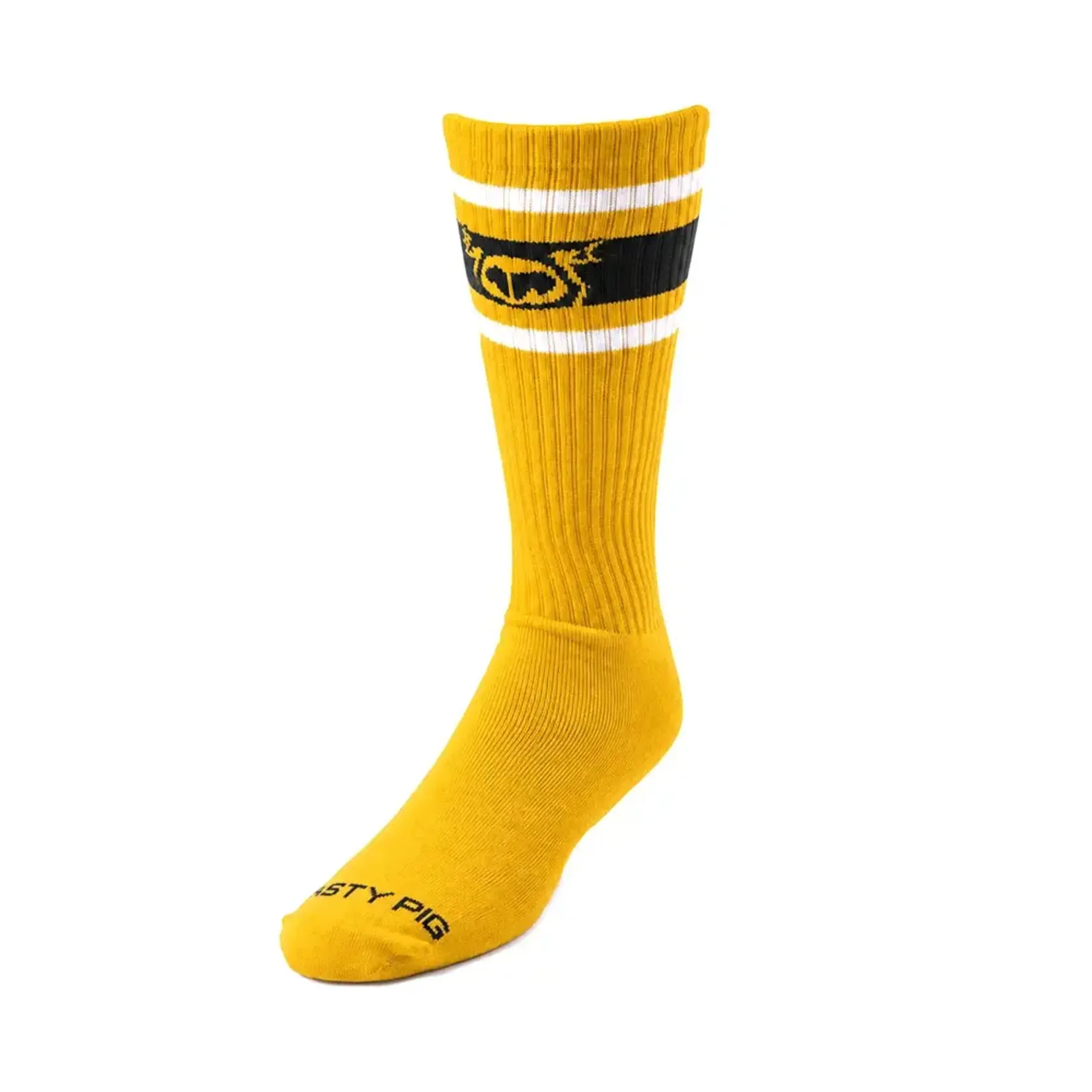 Nasty Pig Nasty Pig - Hook’d Up Sport Socks 3.0- Cadmium Yellow/Black/White