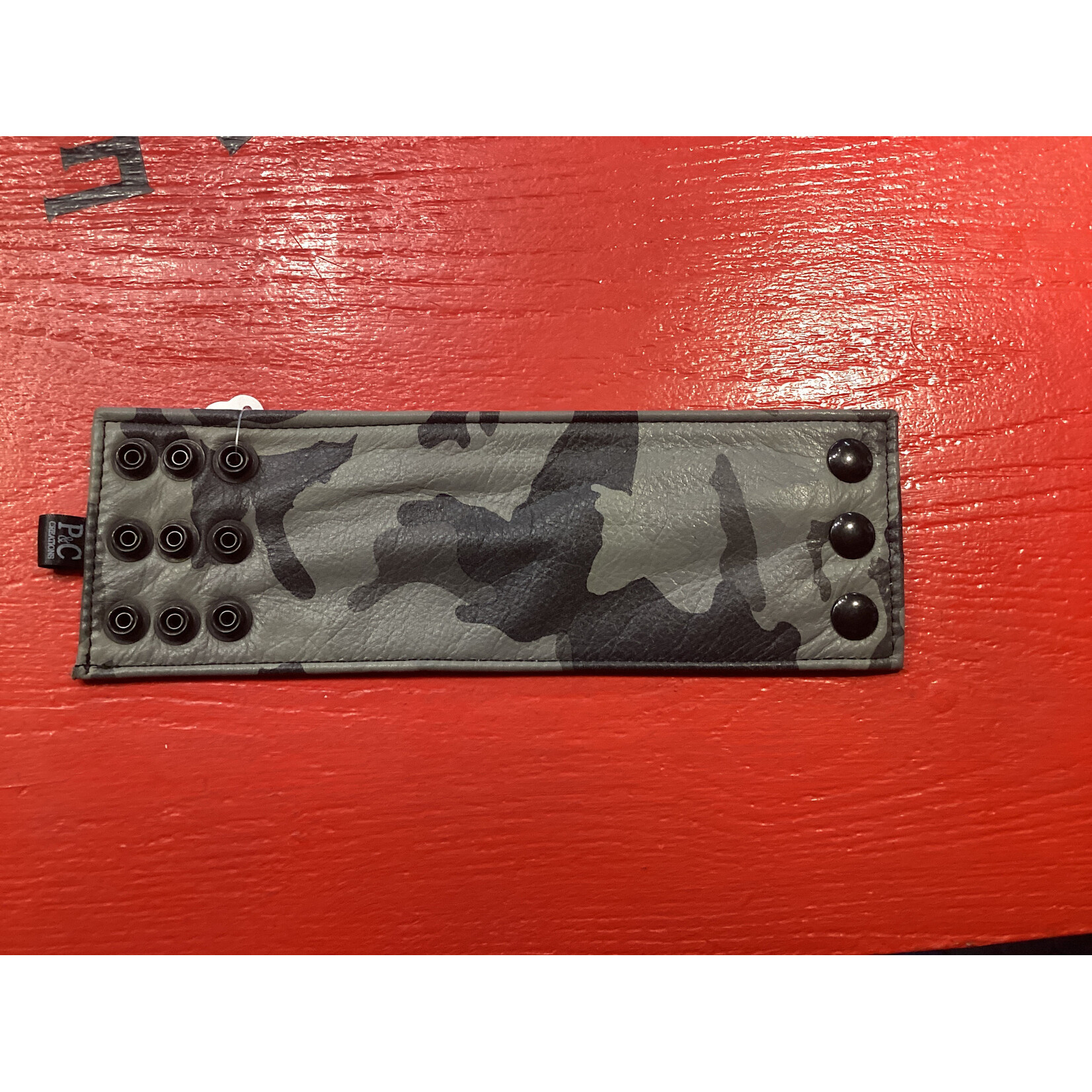 Kookie P&C - Grey Camo Soft Leather Wrist Wallet
