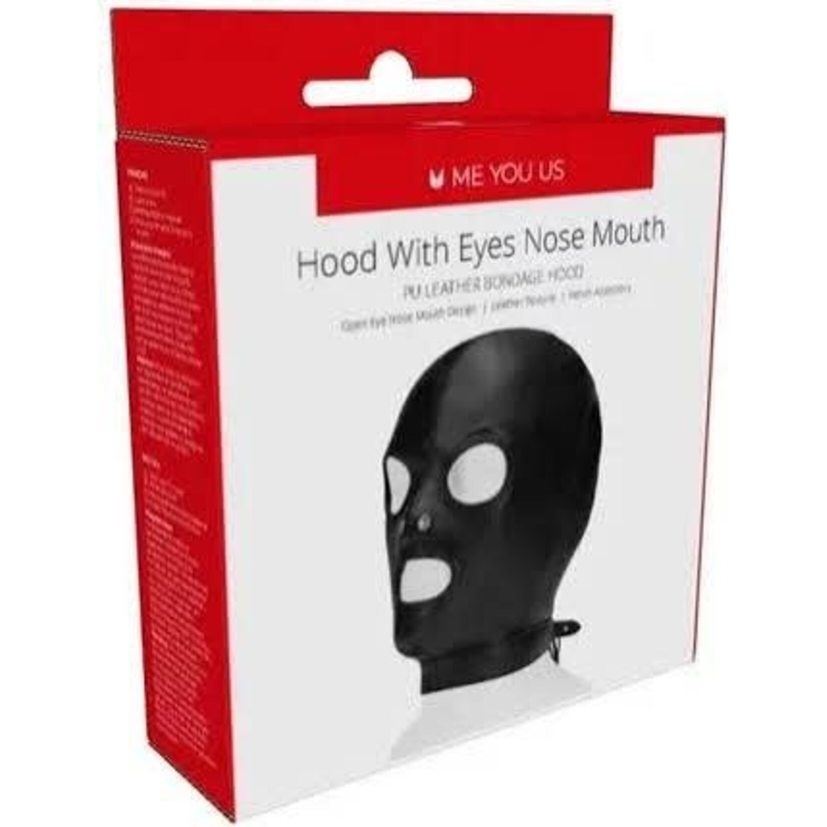 ME YOU US Me You Us Hood With Eyes, Nose, and Mouth