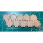 Phalanx Games & Sundry Pair of 32mm Round Movement Tray (10 Figure) 5/5 Offset