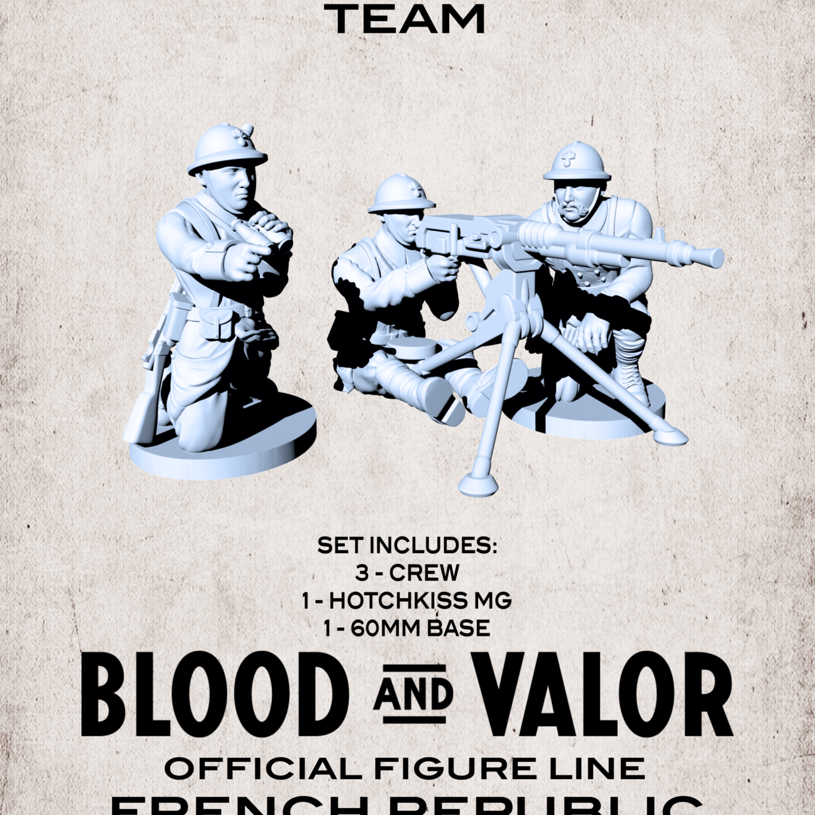 Blood & Valor French Hotchkiss MG Team
