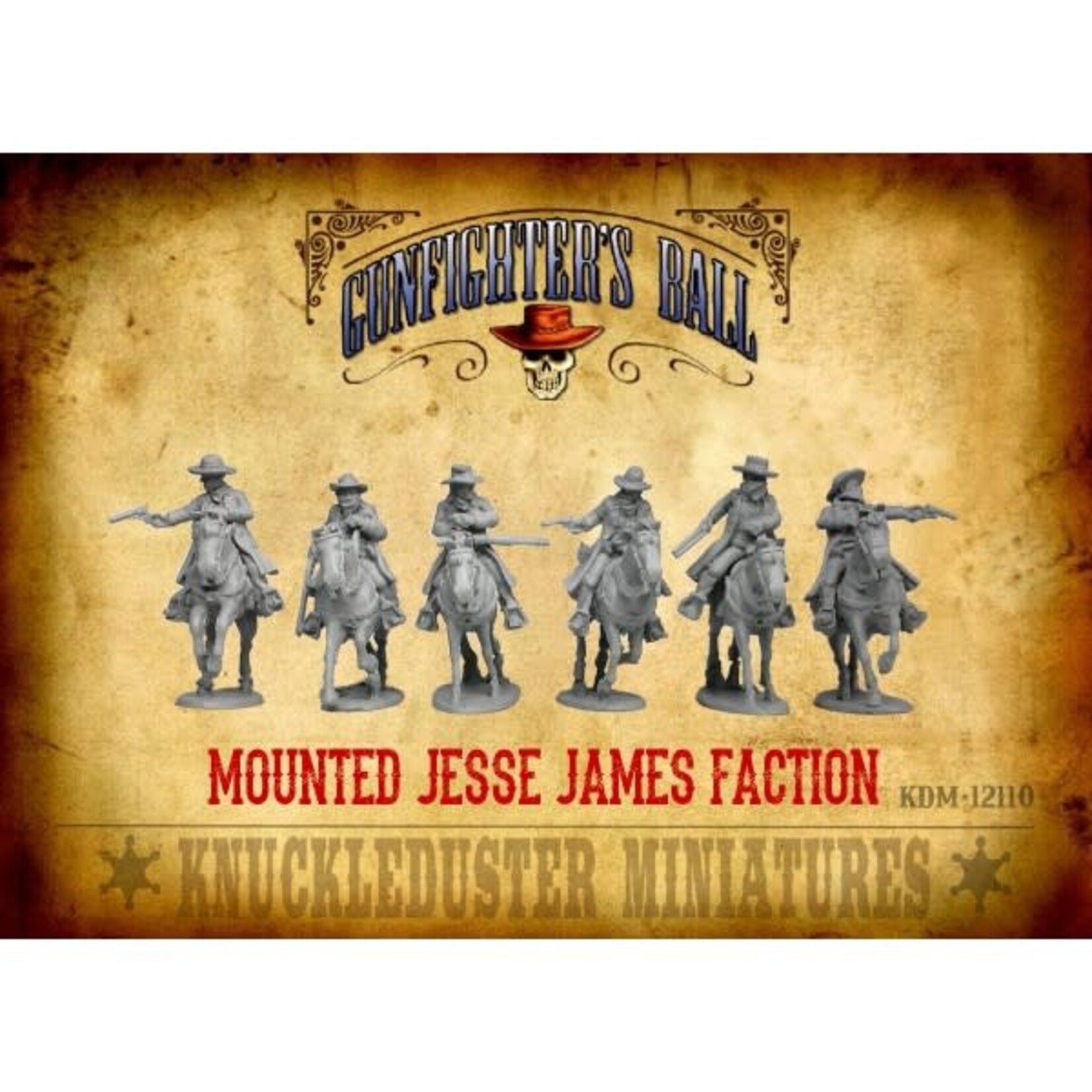 Knuckleduster Miniatures Jesse James Faction Mounted