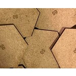 Phalanx Games & Sundry Hexagon 50mm MDF Bases