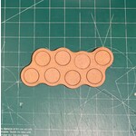 Phalanx Games & Sundry Pair of 25mm Round Skirmish Trays (8 Figure) 4/4 Stagger Offset