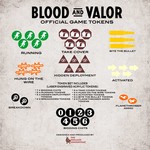 Blood and Valor Token Set Acrylic