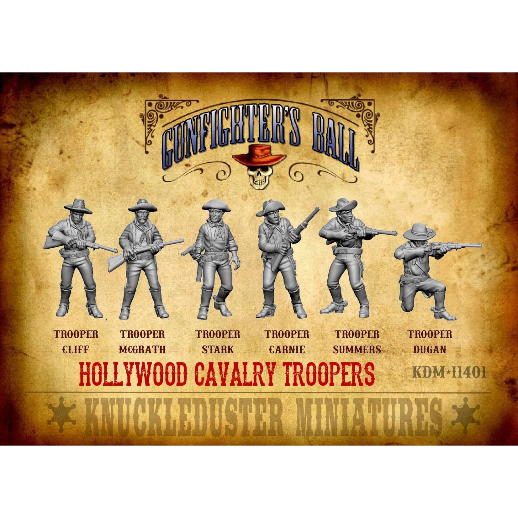 Knuckleduster Miniatures Hollywood Cavalry Troopers Faction