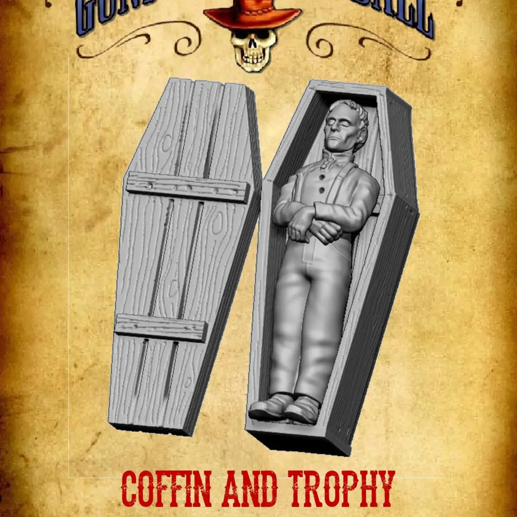 Knuckleduster Miniatures Coffin w/ Trophy