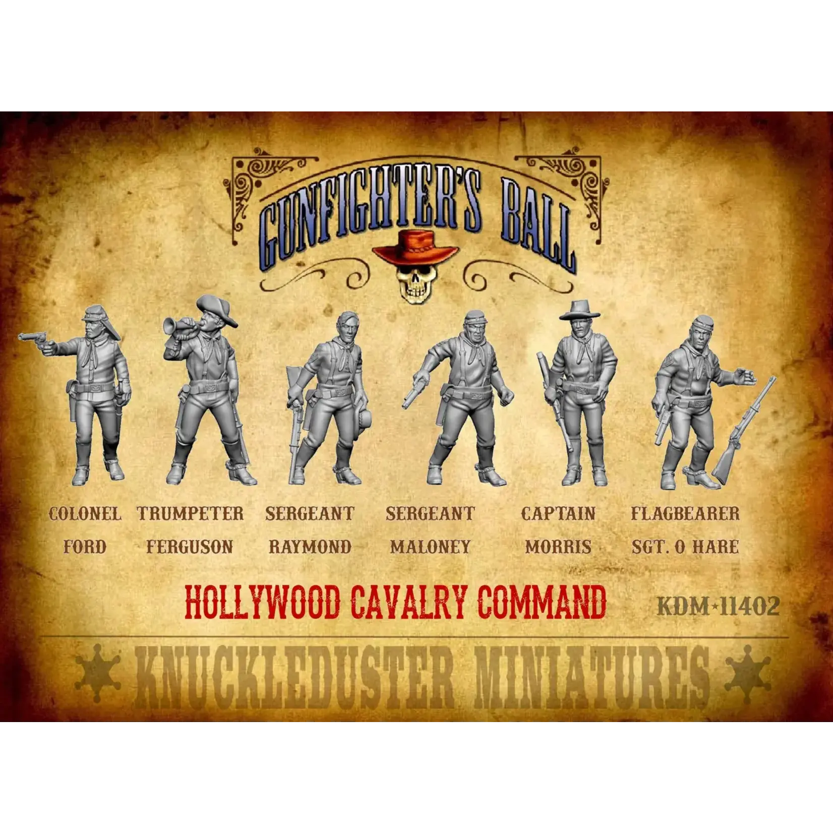 Knuckleduster Miniatures Hollywood Cavalry Command Faction