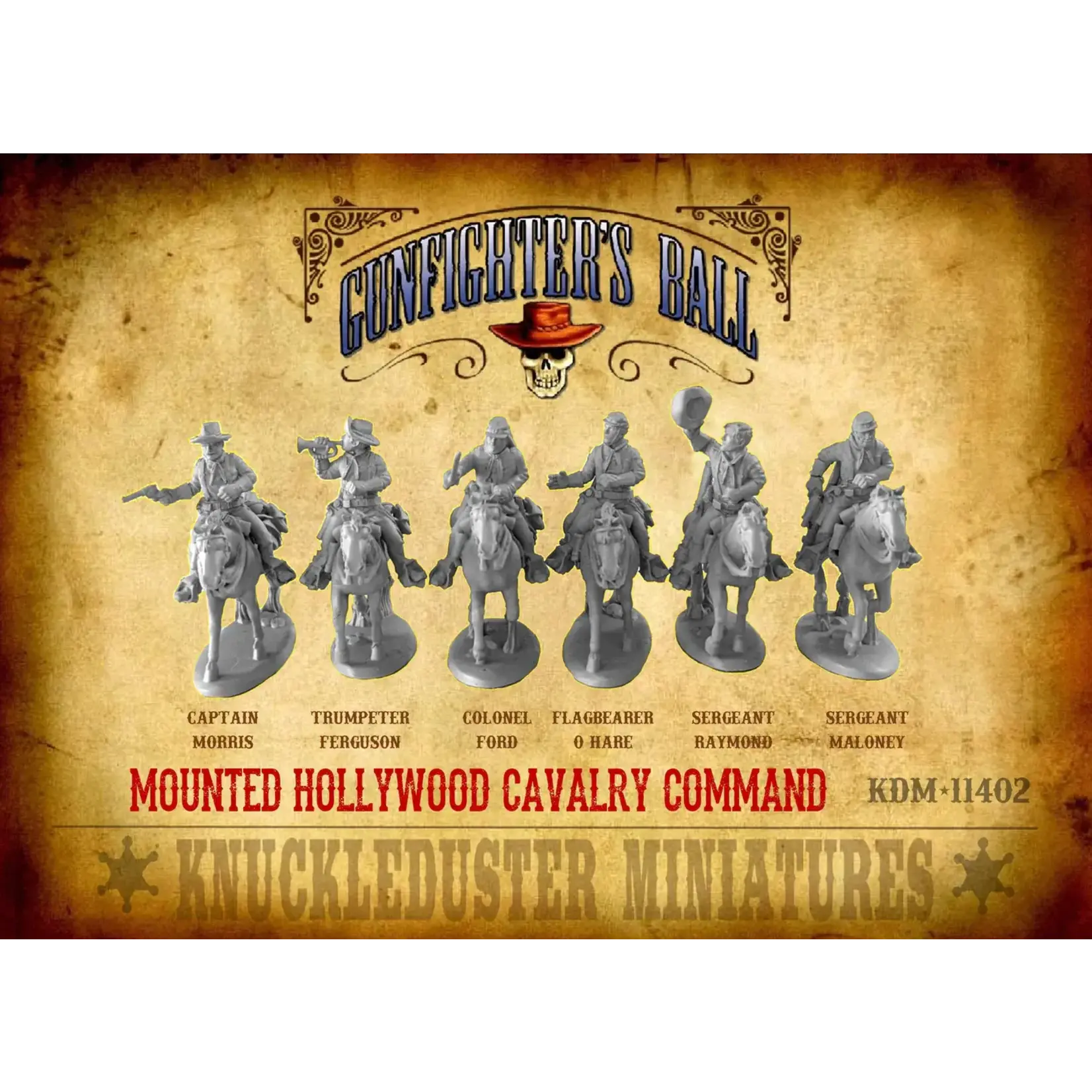 Knuckleduster Miniatures Mounted Hollywood Cavalry Command