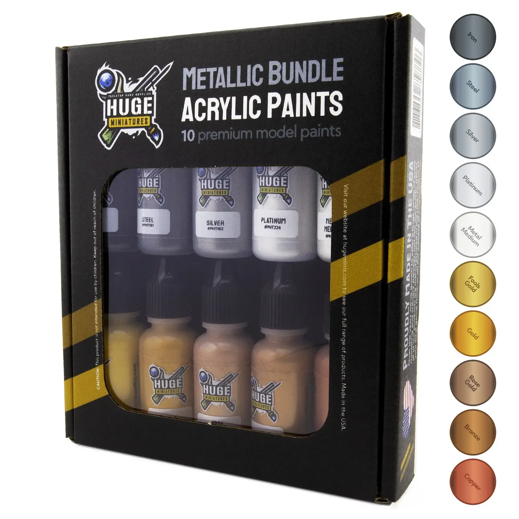 Metallic Bundle Acrylic Paints Phalanx Games & Sundry