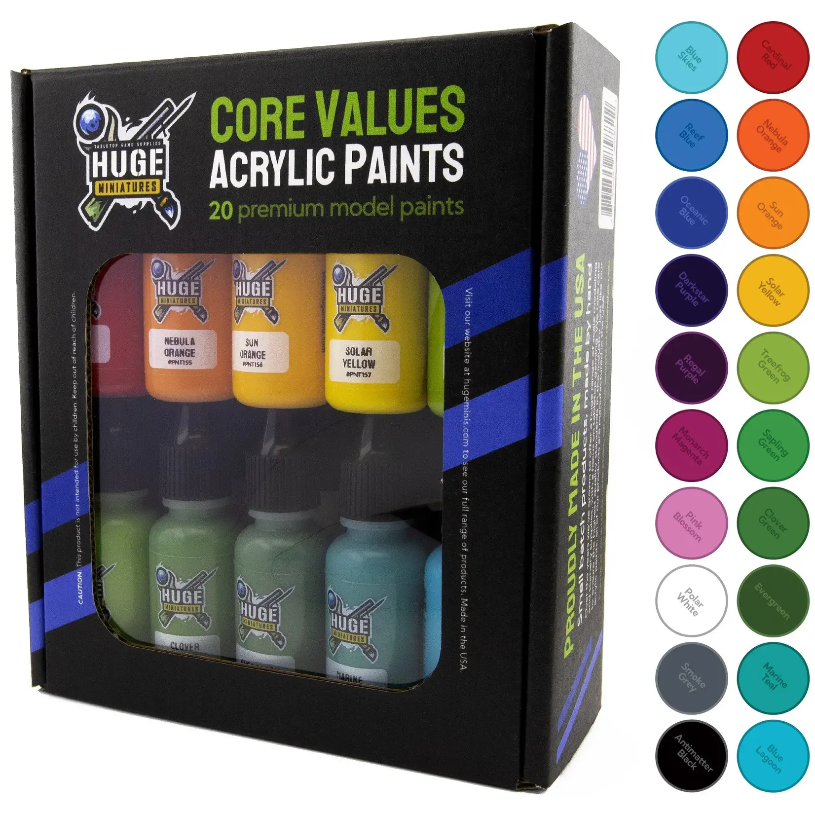 Huge Miniatures Core Values Acrylic Paints