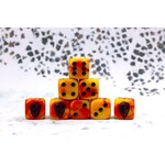 Para Bellum Games Hundred Kingdoms Faction Dice on Red Swirl