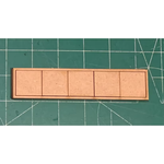 Phalanx Games & Sundry 30mm Square Single Rank Movement Trays (5 Figure) Linear Set of 4