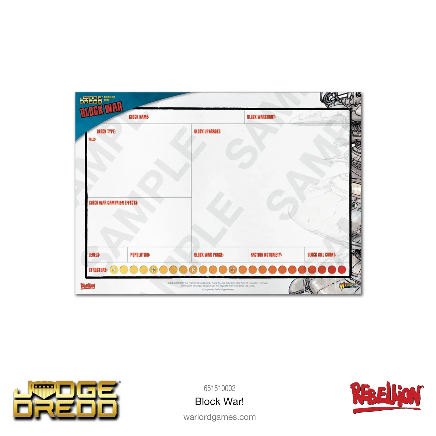 Warlord Games Judge Dredd: Block war Expansion Set