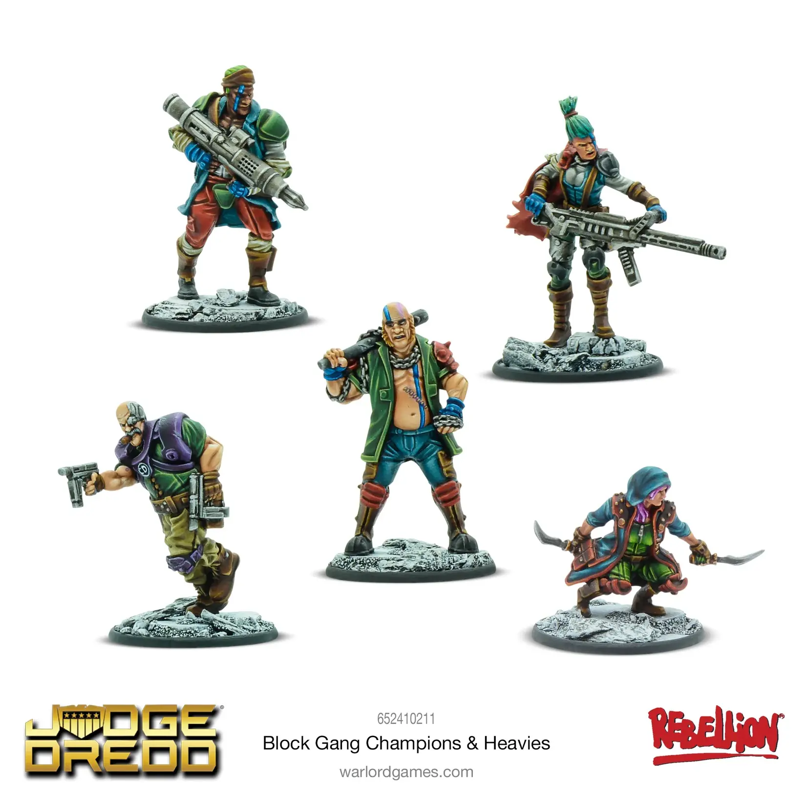 Warlord Games Judge Dredd:Block Gang Champions & Heavies