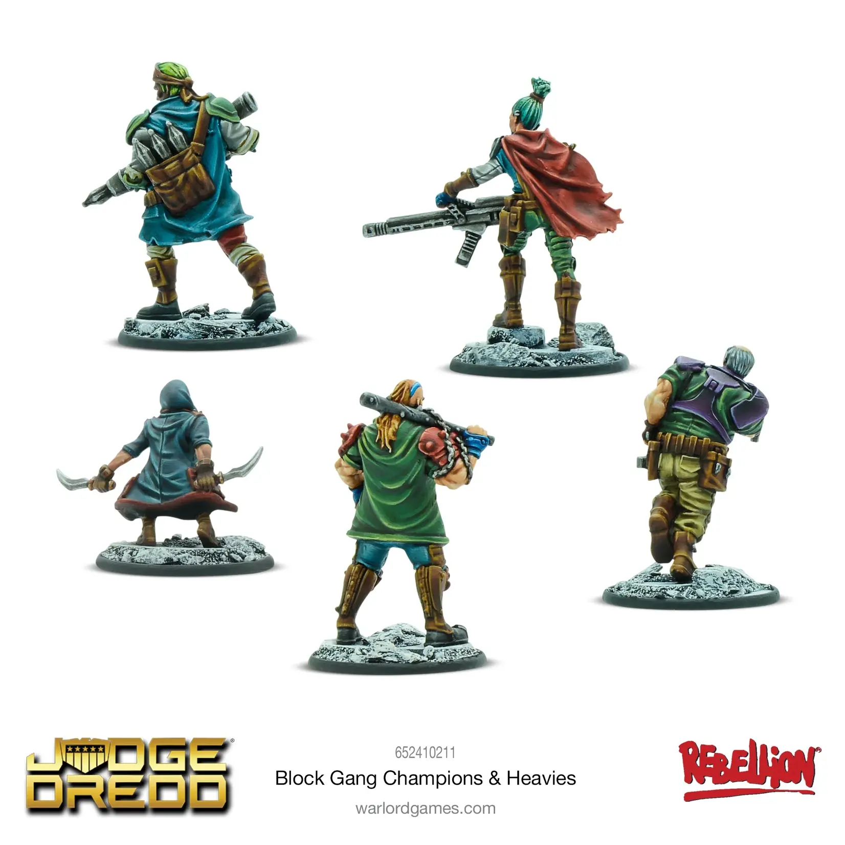 Warlord Games Judge Dredd:Block Gang Champions & Heavies