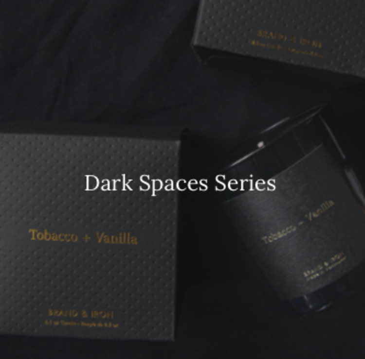Brand & Iron Dark Series 8.5 oz Boxed Candles