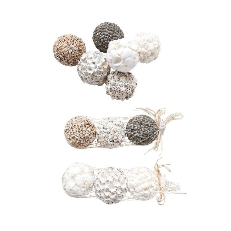 Creative Co-op Round Shell Orbs