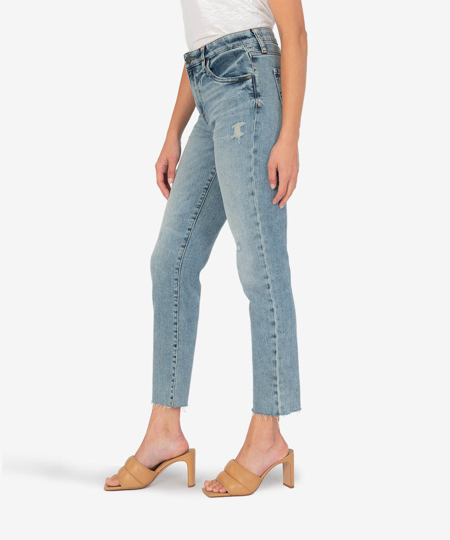 Reese Ankle Straight Leg W/ Raw Hem 